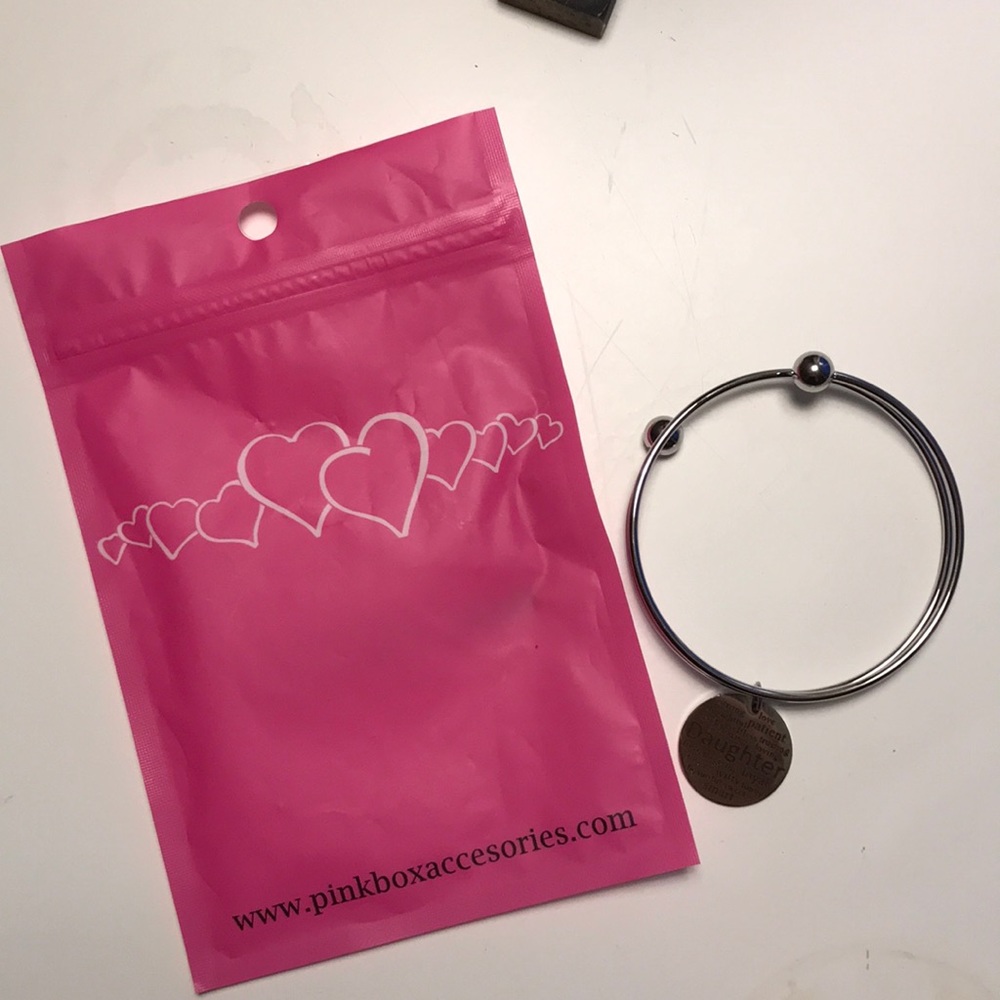 Silver “daughter” bracelet